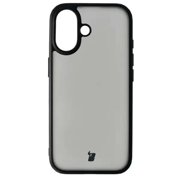 Etui Bizon Case Angelo do Apple iPhone 17 przydymione z czarną ramką