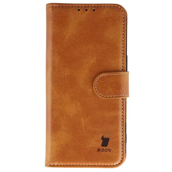 Etui z klapką Bizon Case Pocket do Apple iPhone 17 brązowe