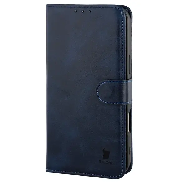 Etui z klapką Bizon Case Pocket do Apple iPhone 17 Pro Max granatowe