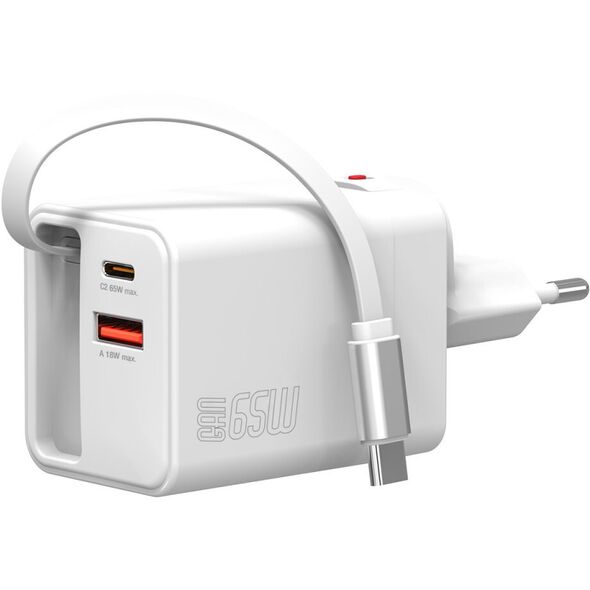 Ładowarka sieciowa 4smarts Flex Jojo 65W GaN 2xUSB-C + USB-A biały
