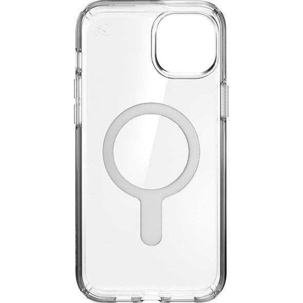 Speck Speck Presidio Perfect-Clear ClickLock & Magsafe - Etui iPhone 15 Plus / iPhone 14 Plus (Clear / Chrome Finish / Serene Silver)