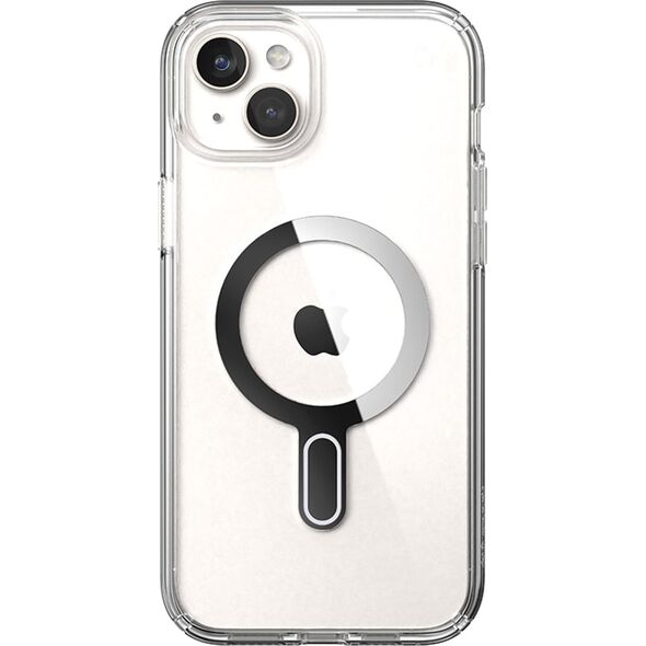 Speck Speck Presidio Perfect-Clear ClickLock & Magsafe - Etui iPhone 15 Plus / iPhone 14 Plus (Clear / Chrome Finish / Serene Silver)