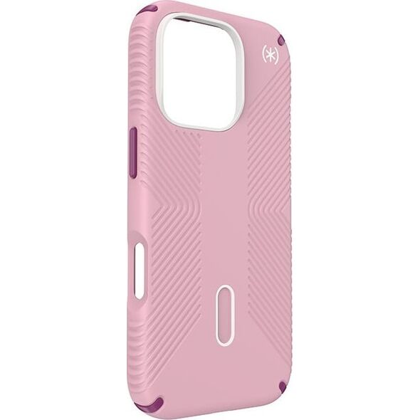 Speck Speck Presidio2 Grip ClickLock & MagSafe - Etui iPhone 16 Pro (Wednesday Pink / Boysenberry Purple / White)