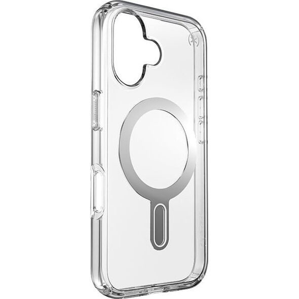 Speck Speck Presidio Perfect-Clear ClickLock & MagSafe - Etui iPhone 16 (Clear / Chrome Finish / Serene Silver)