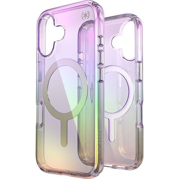Speck Speck Presidio2 Lux MagSafe - Etui iPhone 16 (Amazing Purple / Clear)