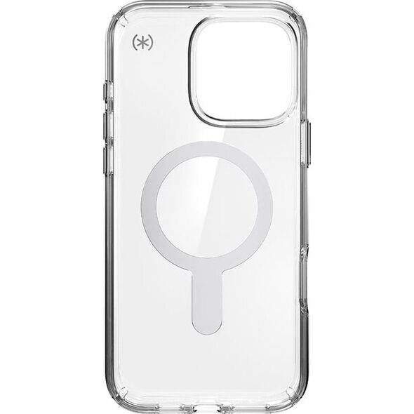 Speck Speck Presidio Perfect-Clear ClickLock & MagSafe - Etui iPhone 16 Pro Max (Clear / Chrome Finish / Serene Silver)
