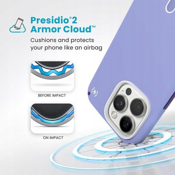 Speck Speck Presidio2 Pro ClickLock & MagSafe - Etui iPhone 16 Pro Max (Future Lavender / Cassis Purple / White)