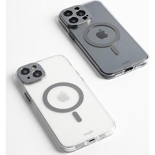 Moshi Moshi iGlaze MagSafe - Etui iPhone 15 (Meteorite Gray)