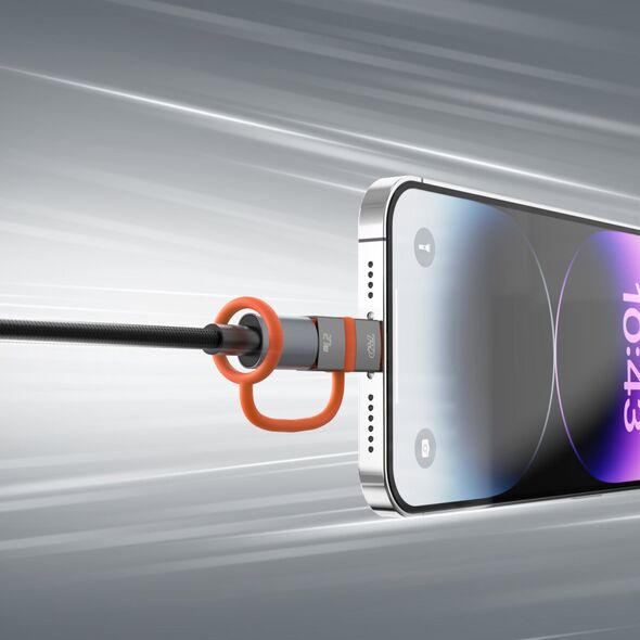 Adapter 4smarts USB-C do Lightning PD 27W szary 2szt