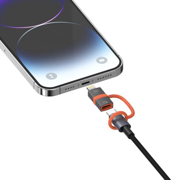 Adapter 4smarts USB-C do Lightning PD 27W szary 2szt