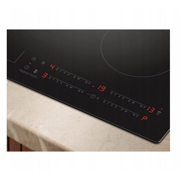Electrolux 600 Series SaphirMatt  Hob2Hood  platums 59 cm  bez ramja  melna - Iebuvejama indukcijas plits virsma