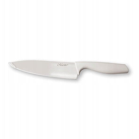 STALOWY NÓŻ SZEFA KUCHNI 20CM Z POWŁOKĄ CERAMICZNĄ NIEPRZYWIERAJĄCĄ POJEDYNCZY MAESTRO MR-1431