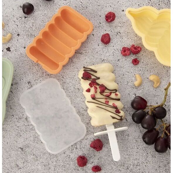 FOREMKA NA LODY SORBET FORMA DO LODÓW NA PATYKU SILIKONOWA Z POKRYWKĄ TWIST ORION 151799