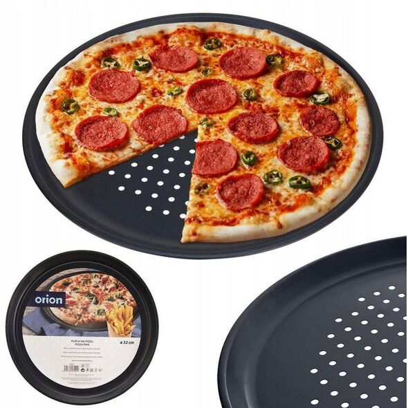 FORMA BLACHA DO PIECZENIA PIZZY PERFOROWANA OKRĄGŁA 32CM ORION 127031