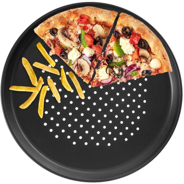 FORMA BLACHA DO PIECZENIA PIZZY PERFOROWANA OKRĄGŁA 32CM ORION 127031