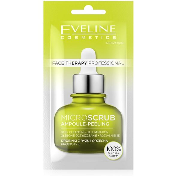EVELINE Face Therapy Professional Kremowy Peeling-ampułka drobnoziarnisty MicroScrub 8 ml