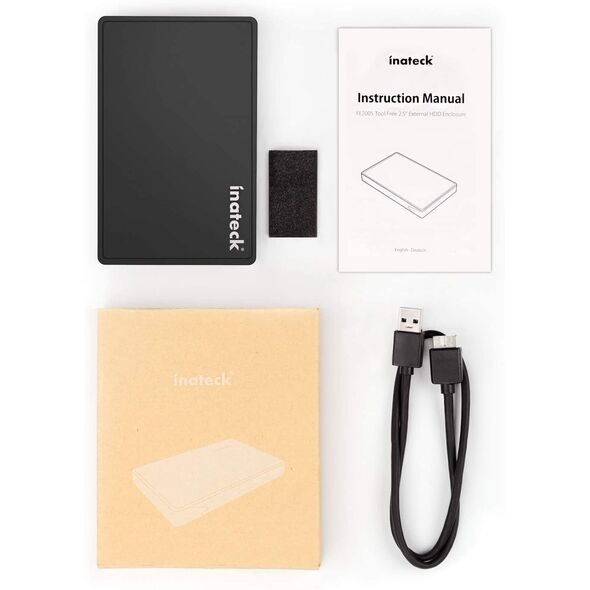 Inateck FE2005 Obudowa HDD/SSD Czarny 2.5"