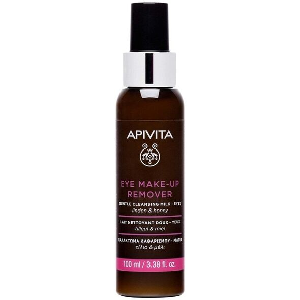 Apivita Eye Make-Up Remover Gentle Cleansing Milk mleczko łagodnie usuwające makijaż oczu z Miodem i Lipą 100ml