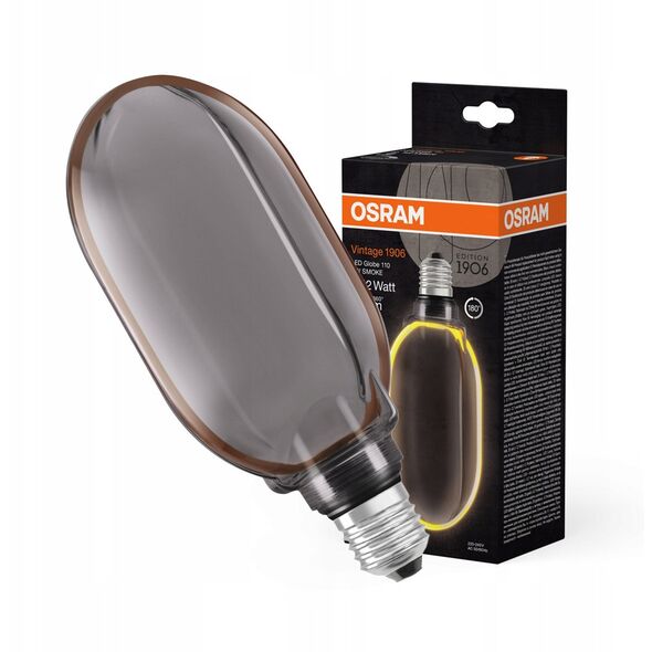 Διακοσμητικός λαμπτήρας LED OSRAM O-FILAMENT, G100, E27, 4W, 1800K, 110lm, ρυθμιζόμενος