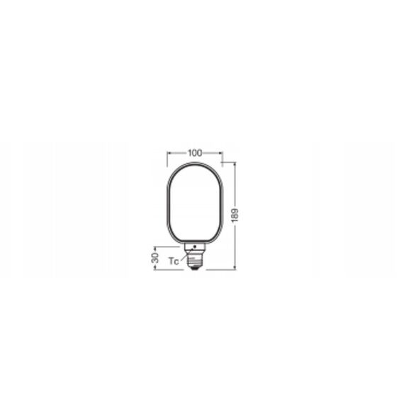 Διακοσμητικός λαμπτήρας LED OSRAM O-FILAMENT, G100, E27, 4W, 1800K, 110lm, ρυθμιζόμενος