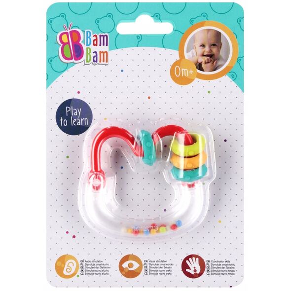 BAM BAM GRZECHOTKA SPIRALA 13X18X2 B/C 144
