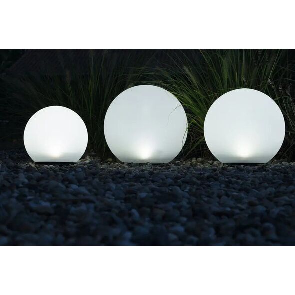 Heitronic Heitronic solar LED garden ball Boule 25cm wh - 35420 4000K IP44