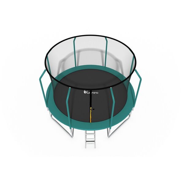Trampolina ogrodowa Funfit Trampolina Ogrodowa Premium dla dzieci 374cm (12FT) z Siatką Wewnętrzną i Drabinką