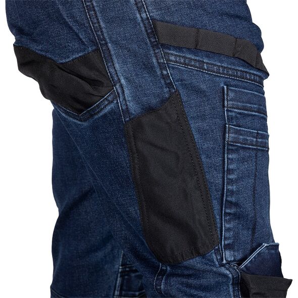 Spodnie robocze DENIM, wzmocnienia Oxford, granatowe, rozmiar M