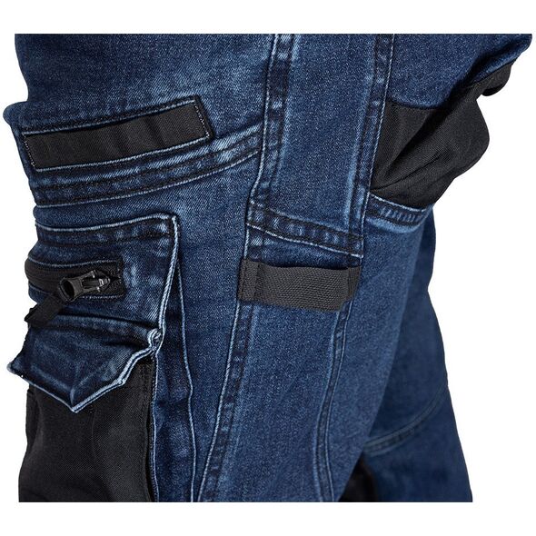 Spodnie robocze DENIM, wzmocnienia Oxford, granatowe, rozmiar M