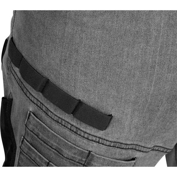 Spodnie robocze DENIM, wzmocnienia Oxford, szare, rozmiar M