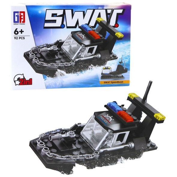 Klocki Konstrukcyjne Pojazdy Środki Transportu SWAT 2w1 92-117 el.