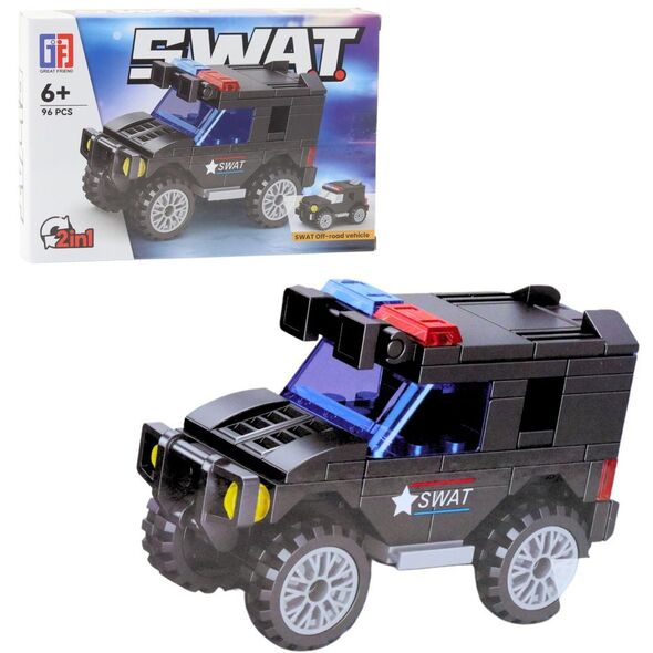 Klocki Konstrukcyjne Pojazdy Środki Transportu SWAT 2w1 92-117 el.