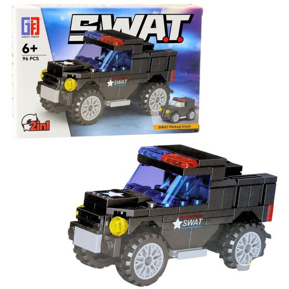 Klocki Konstrukcyjne Pojazdy Środki Transportu SWAT 2w1 92-117 el.