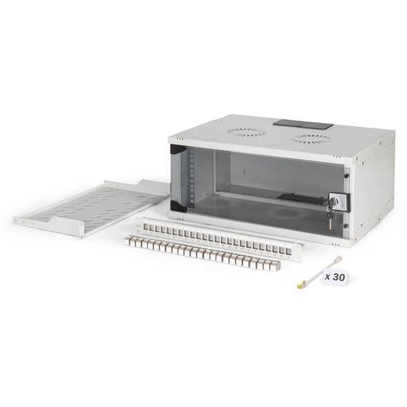 DIGITUS Netzwerk-Set 483 mm (19") - 4HE, 540x400 mm (BxT) we