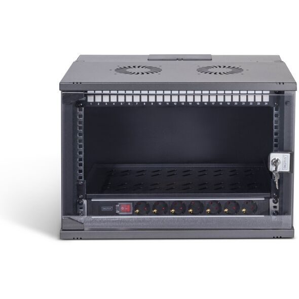 DIGITUS Netzwerk-Set 483 mm (19") - 7HE, 540x400 mm (BxT) sw