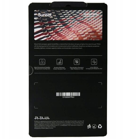 Etui PITAKA Ultra-Slim MagSafe do Samsung Galaxy Z Flip7 sunset