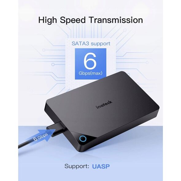 Inateck Festplattengehäuse 2,5" USB 3.0 SATA HDD und SSD
