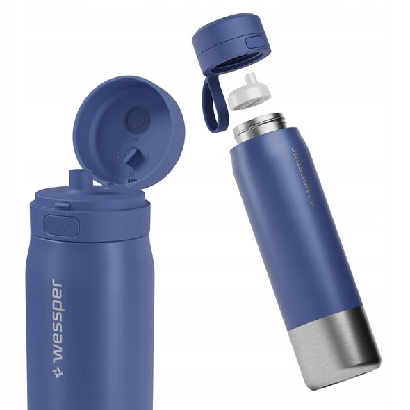 Butelka filtrująca Wessper B2 STAINLESS STEEL Actitex™ 1000ml Blue (WES276-1000-BL_K)