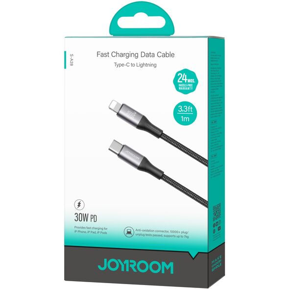 Kabel Joyroom S-A28 Flash Series 30W USB-C - Lightning 1m - czarny