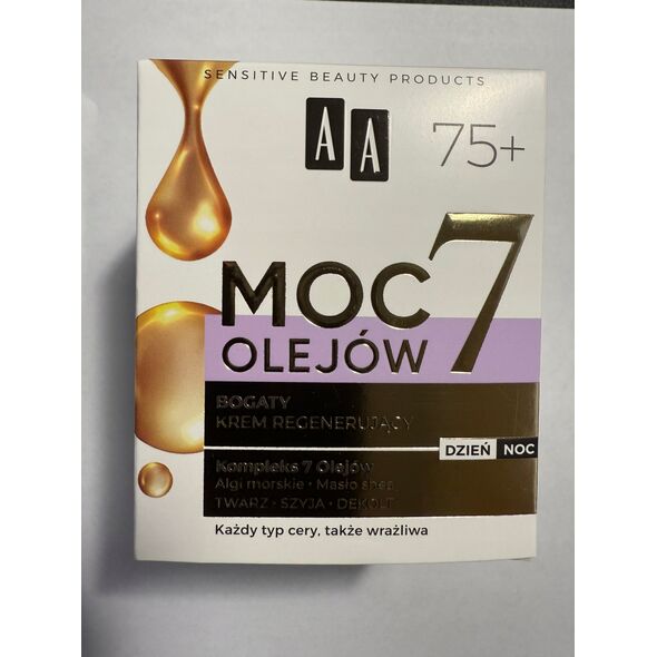 AA MOC 7 OLEJÓW Krem 75+ regenerujący 50ml