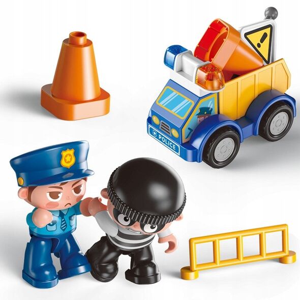 Klocki konstrukcyjne komisariat policji 175 elementÃ³w