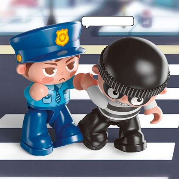 Klocki konstrukcyjne komisariat policji 175 elementÃ³w