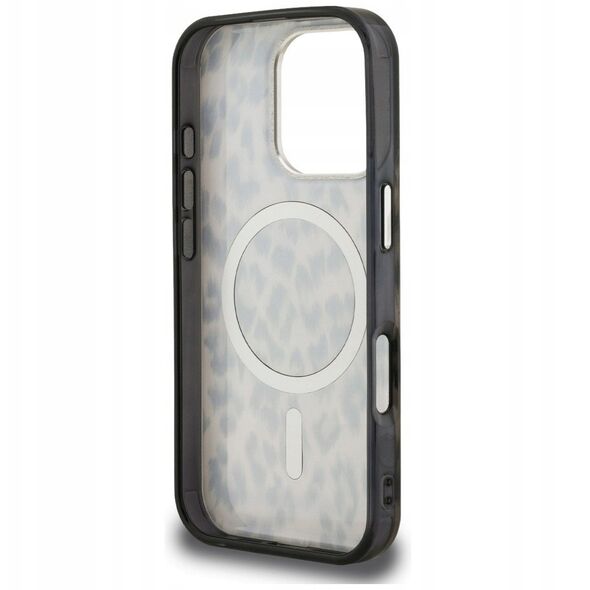 Etui Karl Lagerfeld IML Leopard Pattern MagSafe do iPhone 16 Pro brązowy