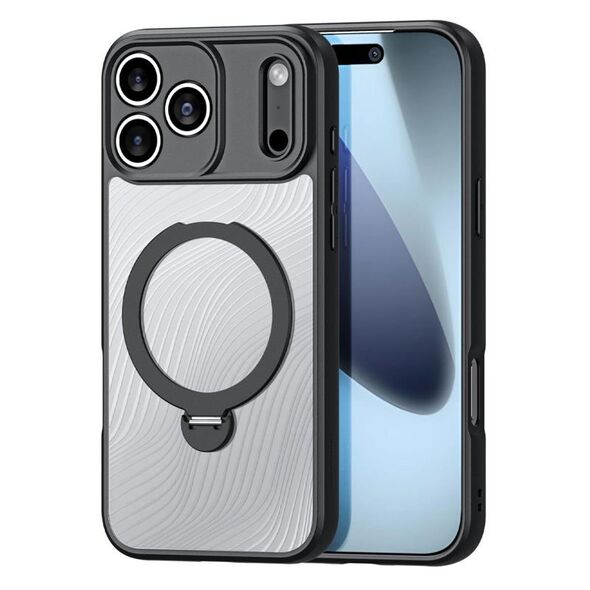 Θήκη TPU & PC Dux Ducis Aimo Magnetic MagSafe με Stand Apple iPhone 17 Pro Max Μαύρο 6971824153378 6971824153378 έως και 12 άτοκες δόσεις