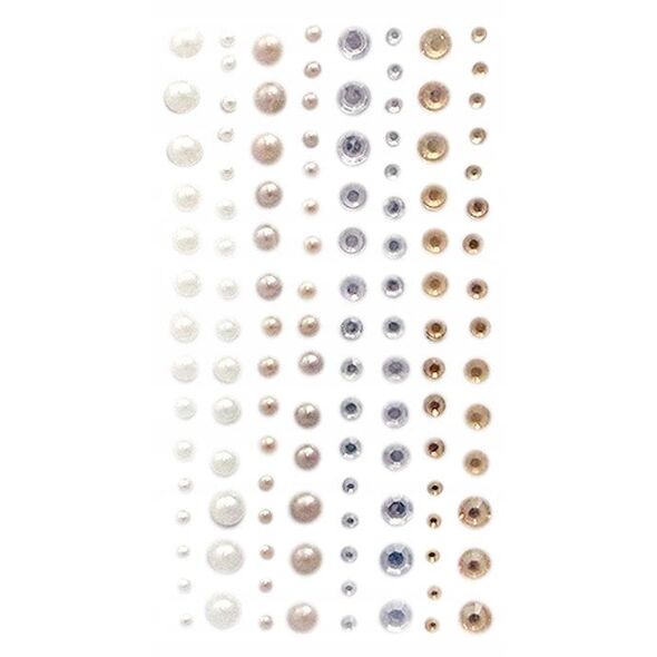 DP Craft KrysztaĹ‚ki i perĹ‚y samoprzylepne 120 sztuk Nature Tones