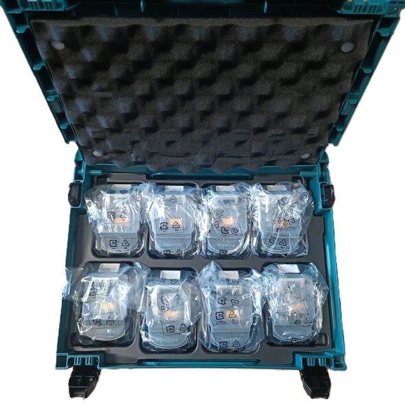 Komplektas 18V, 8xBL1860B, MAKPAC 1 Makita