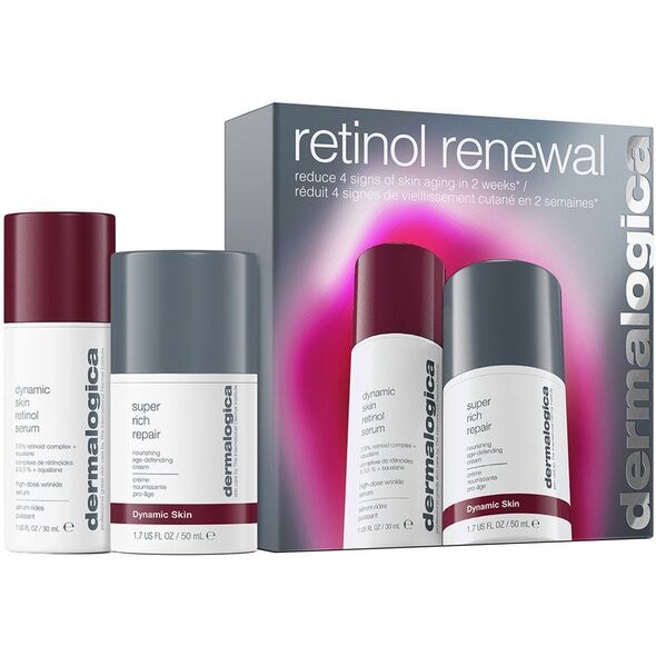 Retinol Renewal Set Dermalogica: Dynamic Skin, Retinol, Anti-Wrinkle, Serum, For Face, 30 ml + Dynamic Skin, Age-Defying, Cream, For Face, 50 ml For Women