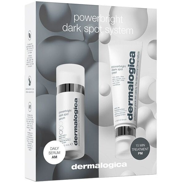 Set Dermalogica: PowerBright, Anti-Dark Spots, Cream, For Face & Neck, 50 ml + PowerBright, Paraben-Free, Anti-Dark Spots, Morning, Serum, For Face, 30 ml Unisex