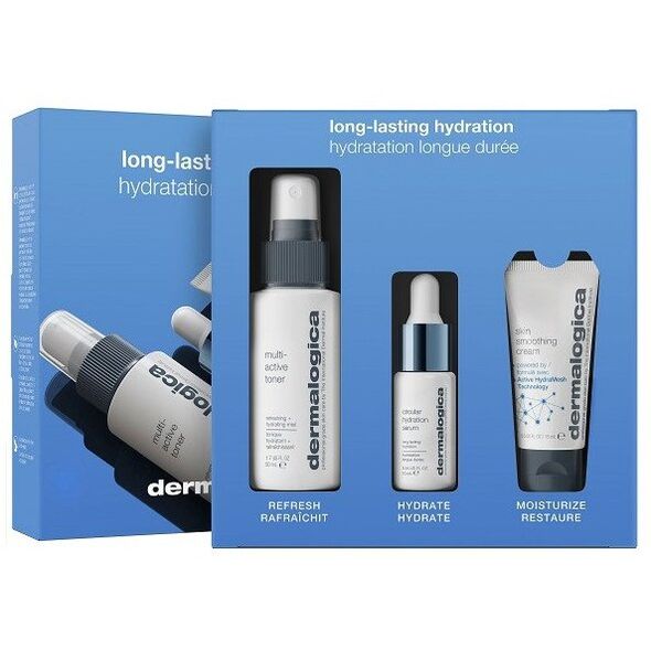 Long-Lasting Hydration Kit Set Dermalogica: Multi-Active, Hydrating, Cleansing Toner, 50 ml + Circular Hydration, Hyaluronic Acid, Serum, For Face, 10 ml + Daily Skin Health - Skin Smoothing, Vitamin C & E, Hydrating, Day & Night, Cream, For Face & N
