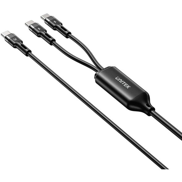 Unitek Kabel 2w1 USB-C PD 100W silikonowy 1,8 m